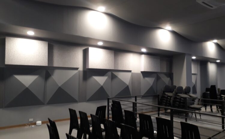  CCF Pasay Main Sanctuary Acoustic ceiling and wall treatment